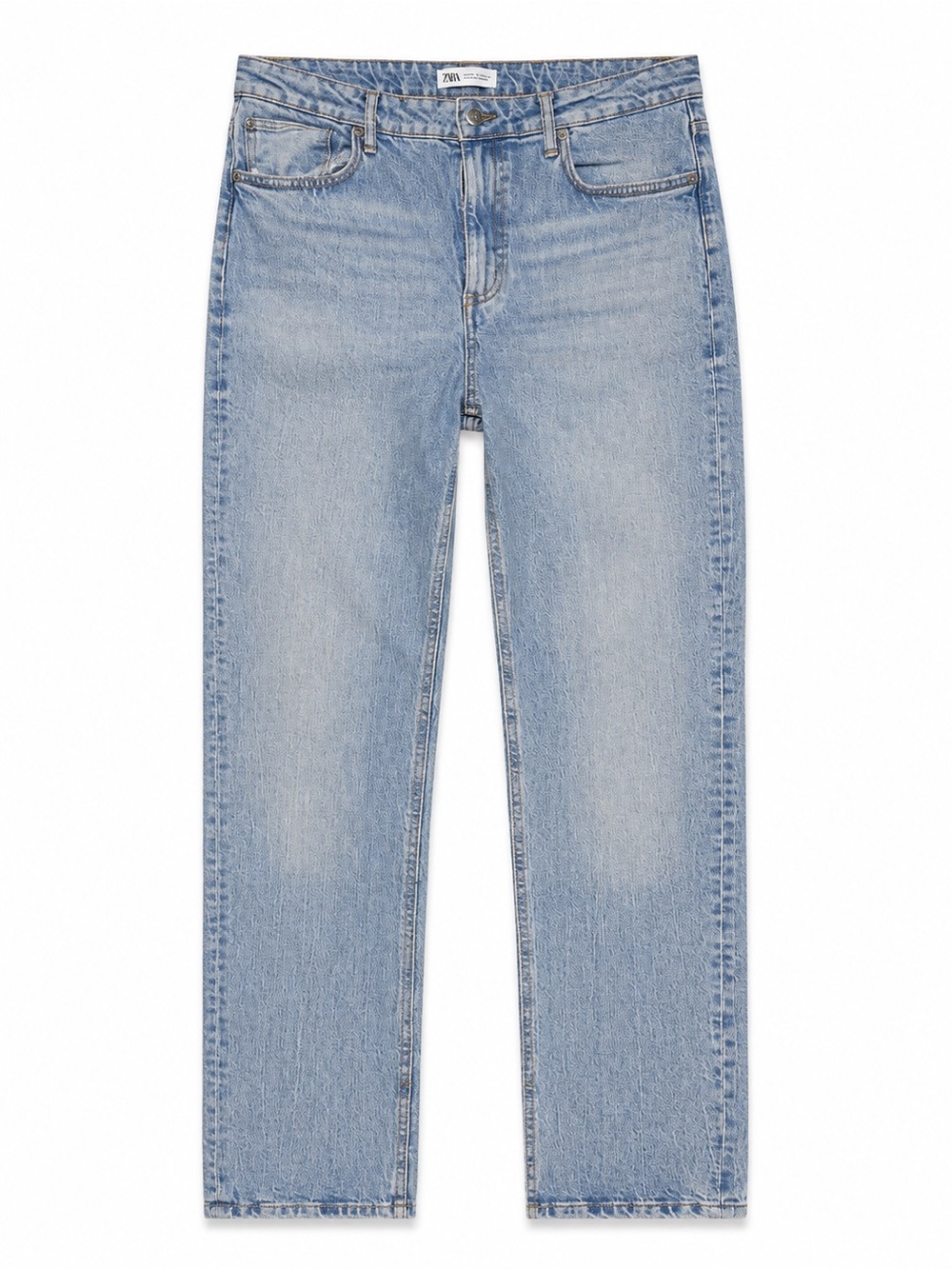 Zara Light Blue Straight Leg Jeans | Size 8